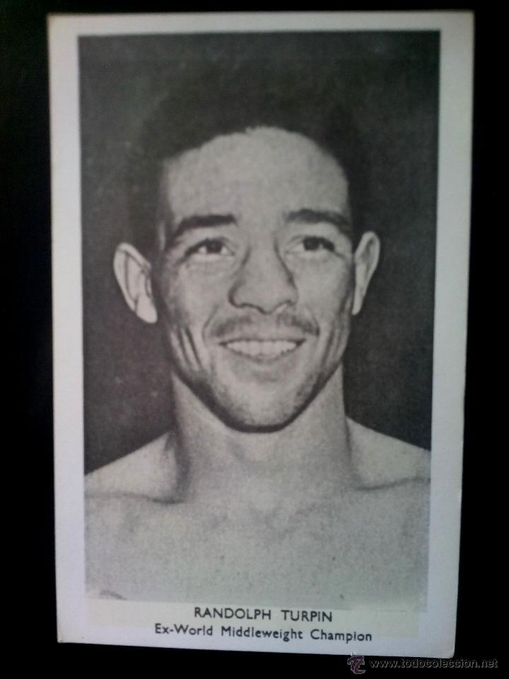 Coleccionismo deportivo: POSTAL DEL BOXEADOR RANDOLPH TURPIN SIN CIRCULAR - Foto 1