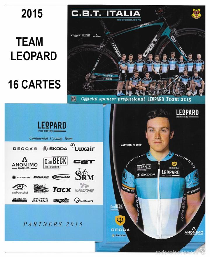 Coleccionismo deportivo: EQUIPO CICLISTA LEOPARD 2015 COMPLETO ( 16 TARJETAS ) - Foto 1