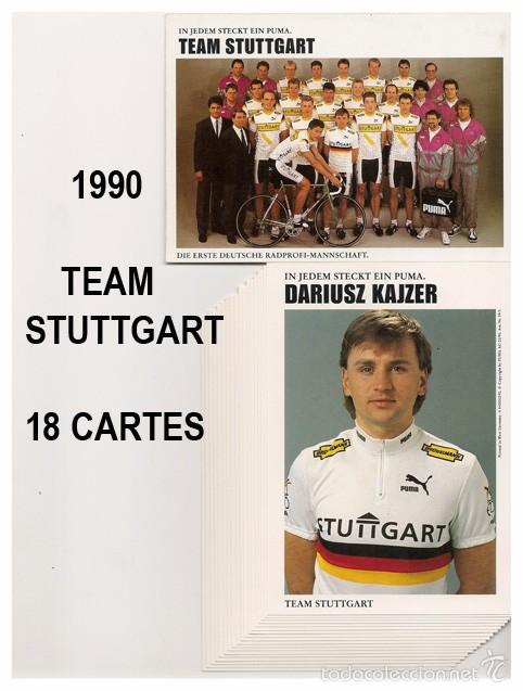 Coleccionismo deportivo: EQUIPO CICLISTA STUTTGART 1990  ( 18 TARJETAS ) - Foto 1