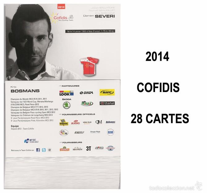 Coleccionismo deportivo: EQUIPO CICLISTA COFIDIS 2014 ( 29 POSTALES ) - Foto 1