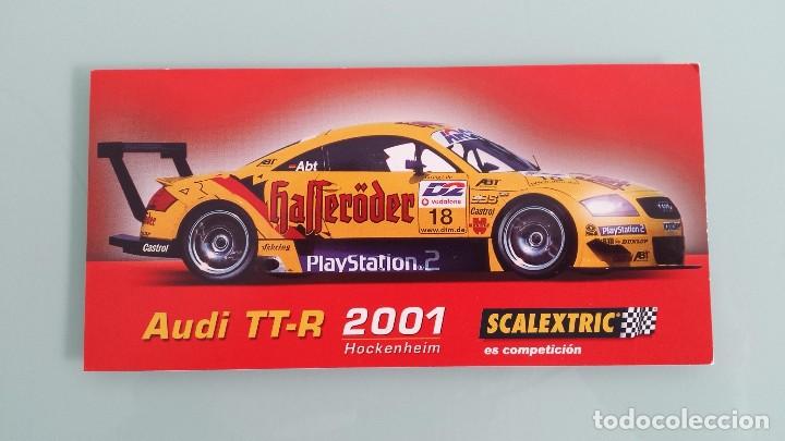 Coleccionismo deportivo: Postal Audi TT-R 2001 Scalextric - Foto 1
