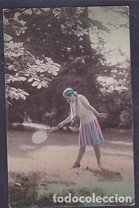 Coleccionismo deportivo: POSTAL ROMANTICA TENIS - Foto 1