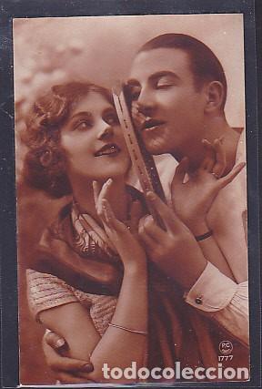 Coleccionismo deportivo: POSTAL ROMANTICA TENIS - Foto 1