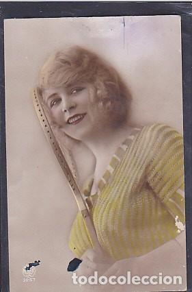 Coleccionismo deportivo: POSTAL ROMANTICA TENIS - Foto 1
