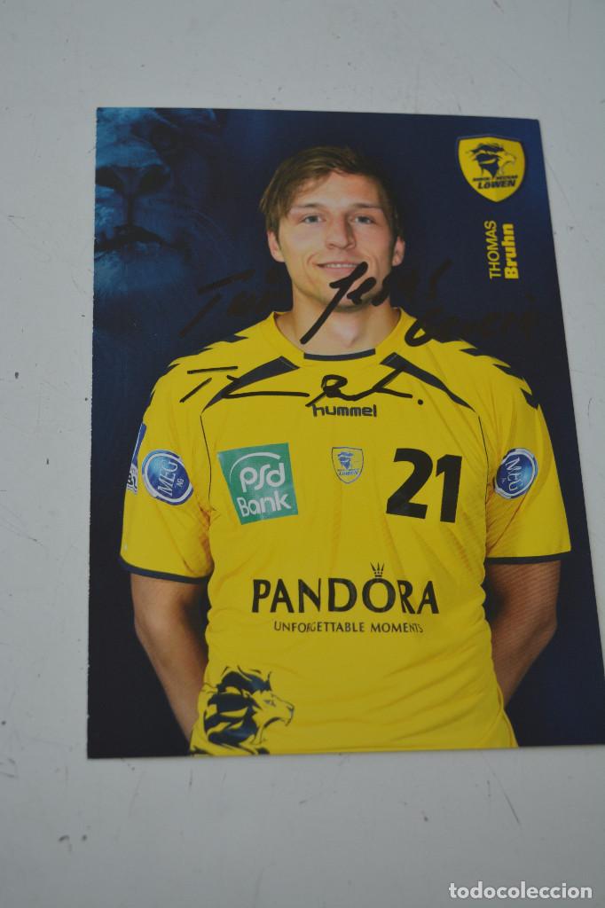 Coleccionismo deportivo: POSTAL DE  THNOMAS BRUHN (BALONMANO) - Foto 1