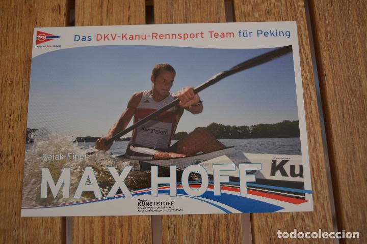 Coleccionismo deportivo: POSTAL DE MAX HOFF (PIRAGUISMO) - Foto 1