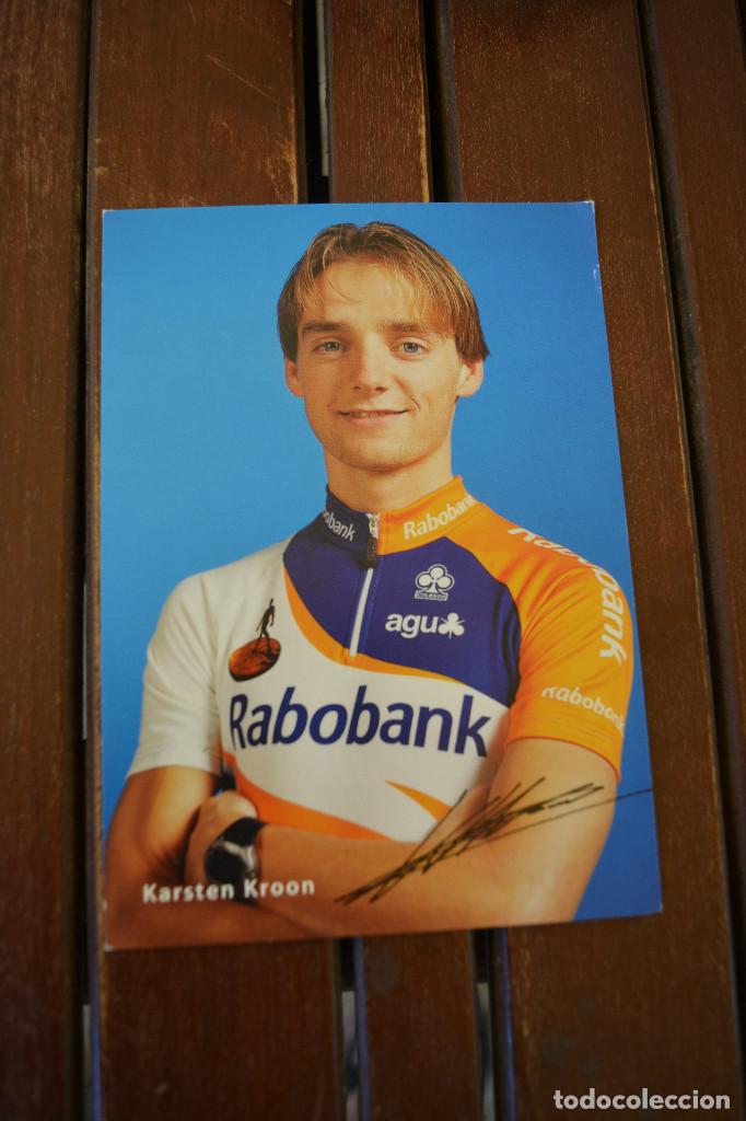 Coleccionismo deportivo: POSTAL DEL CICLISTA KARSTEN KROON - Foto 1