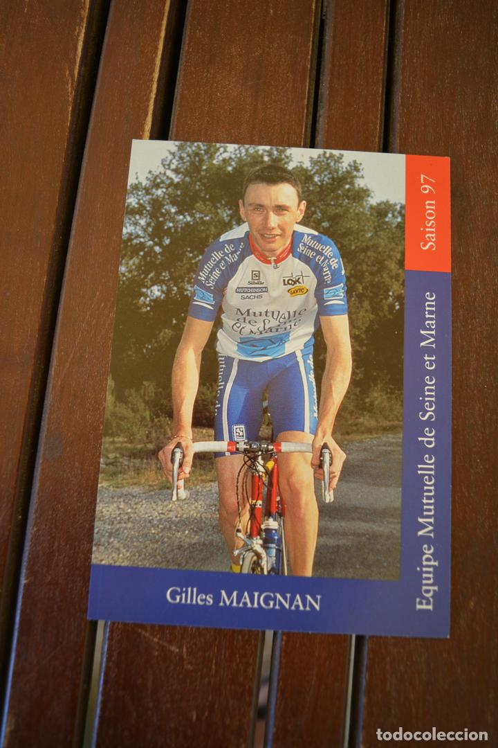 Coleccionismo deportivo: POSTAL DEL CICLISTA GILLES MAIGNAN - Foto 1