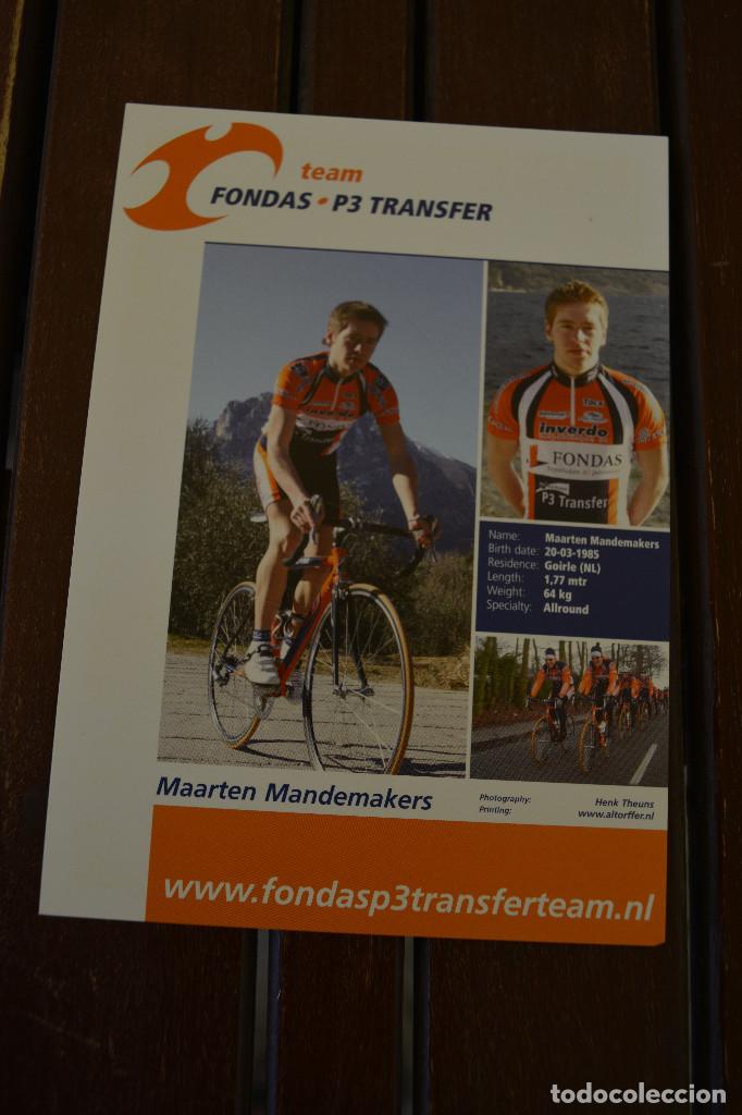 Coleccionismo deportivo: POSTAL DEL CICLISTA MAARTEN MANDEMAKERS - Foto 1