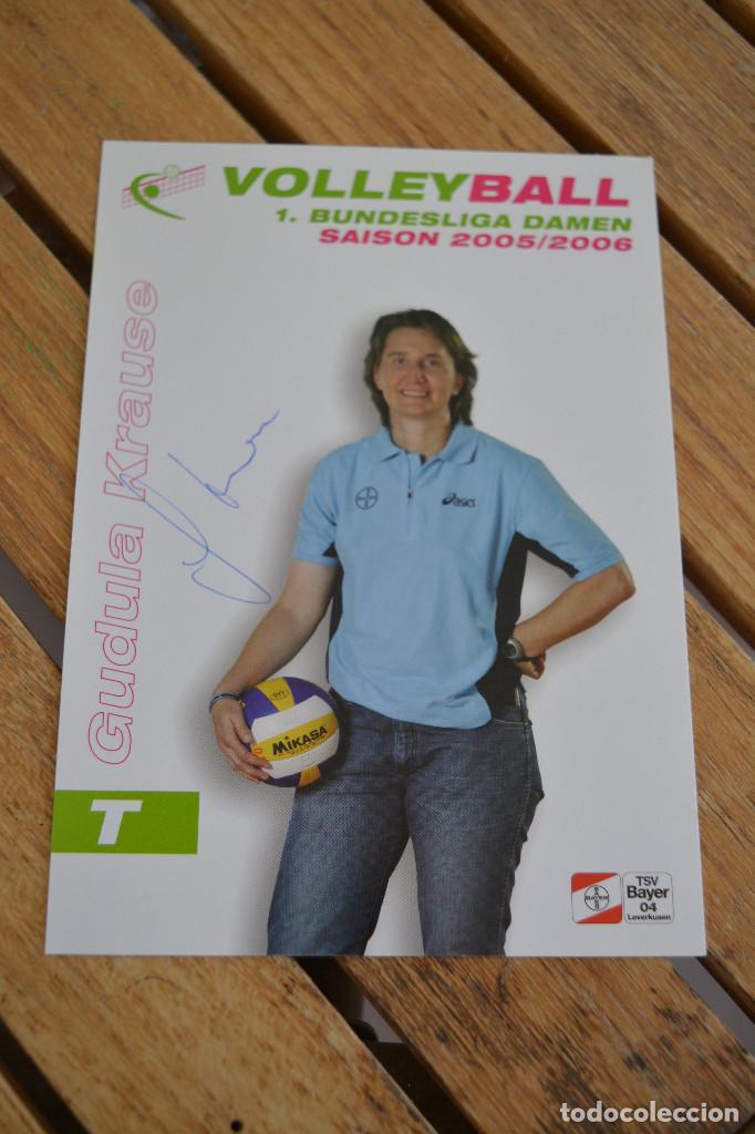 Coleccionismo deportivo: POSTAL DE GUDULA KRAUSE (VOLEIBOL) - Foto 1