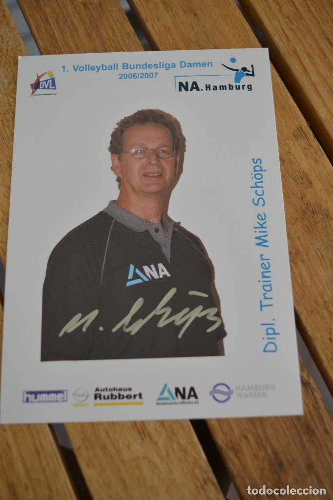 Coleccionismo deportivo: POSTAL DE MIKE SCHOPS (VOLEIBOL) - Foto 1