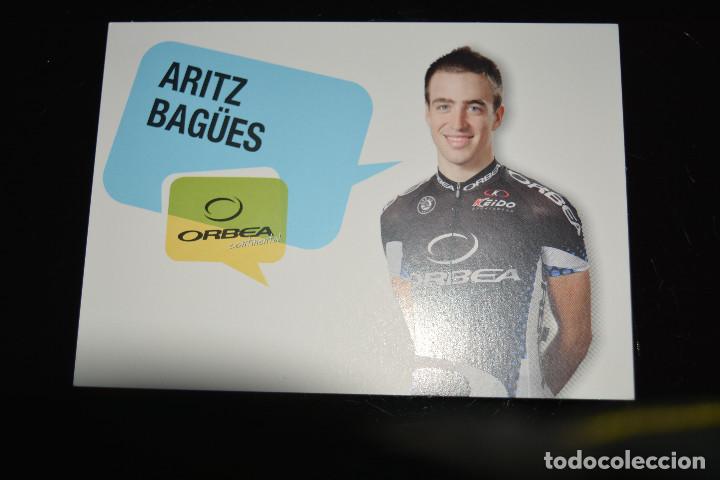 Coleccionismo deportivo: POSTAL DE ARITZ BAG&Uuml;ES (ORBEA).CICLISTA - Foto 1