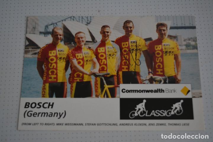 Coleccionismo deportivo: POSTAL EQUIPO CICLISTA BOSCH - Foto 1