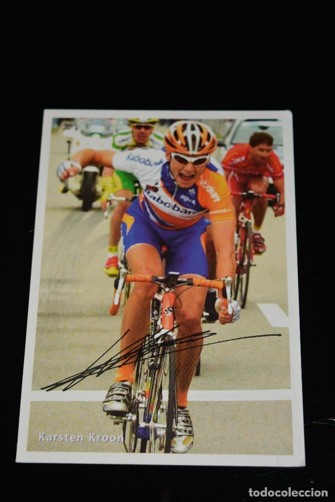 Coleccionismo deportivo: POSTAL DEL CICLISTA KARSTEN KROOS (RABOBANK) - Foto 1