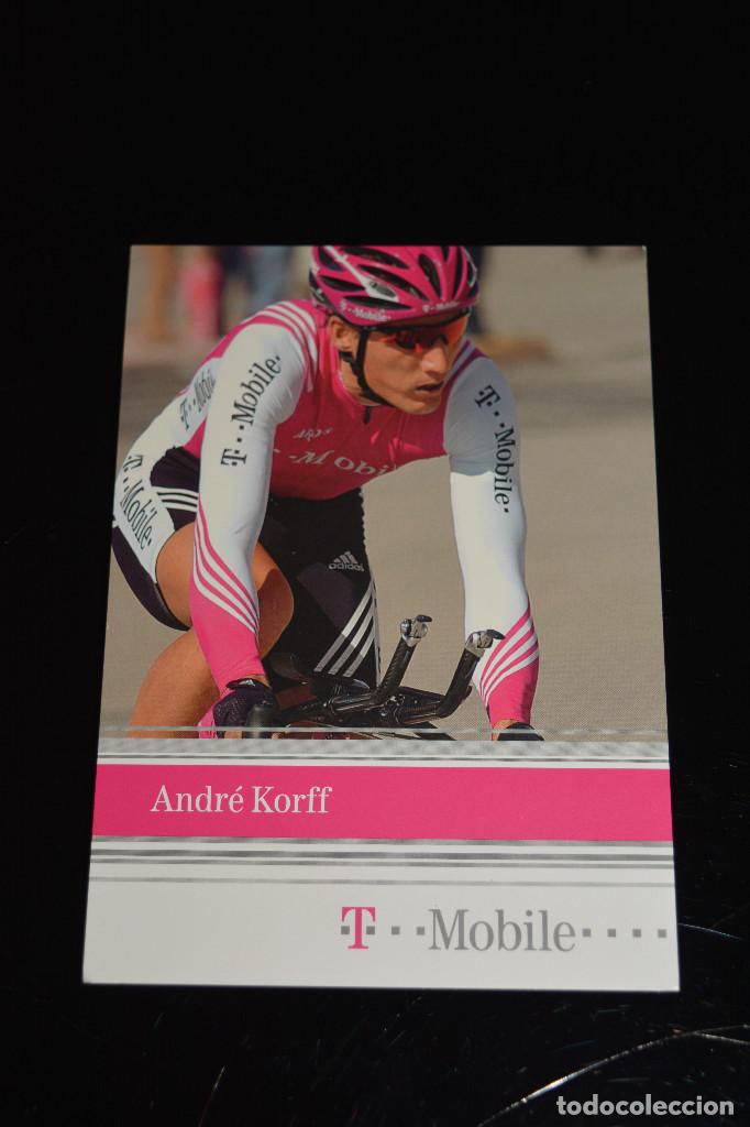 Coleccionismo deportivo: POSTAL DEL CICLISTA ANDR&Eacute; KORFF (T-MOBILE) - Foto 1