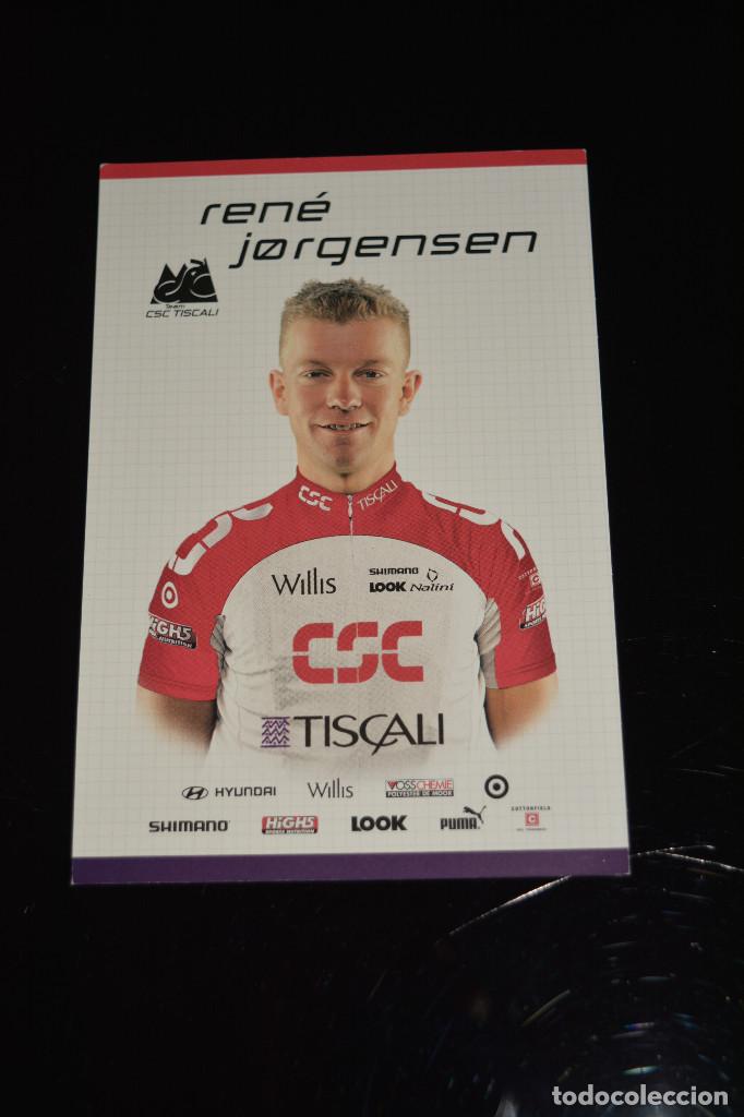 Coleccionismo deportivo: POSTAL DEL CICLISTA RENE JORGENSEN (CSC) - Foto 1