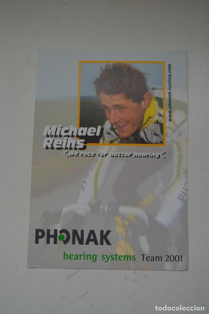 Coleccionismo deportivo: POSTAL DEL CICLISTA MICHAEL REINS (PHONAK) - Foto 1