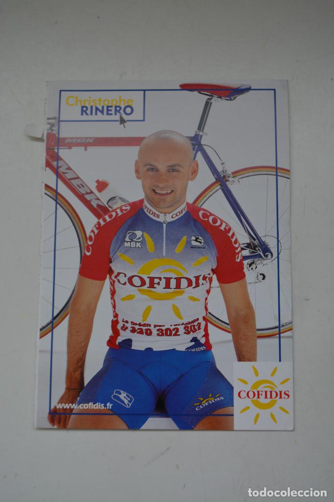 Coleccionismo deportivo: POSTAL DEL CICLISTA CHRISTOPHE RINERO (COFIDIS) - Foto 1