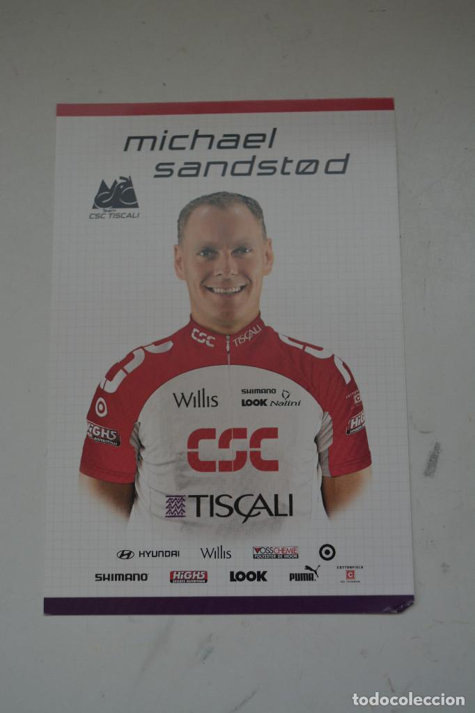 Coleccionismo deportivo: POSTAL DEL CICLISTA MICHAEL SANDSTOD (CSC) - Foto 1