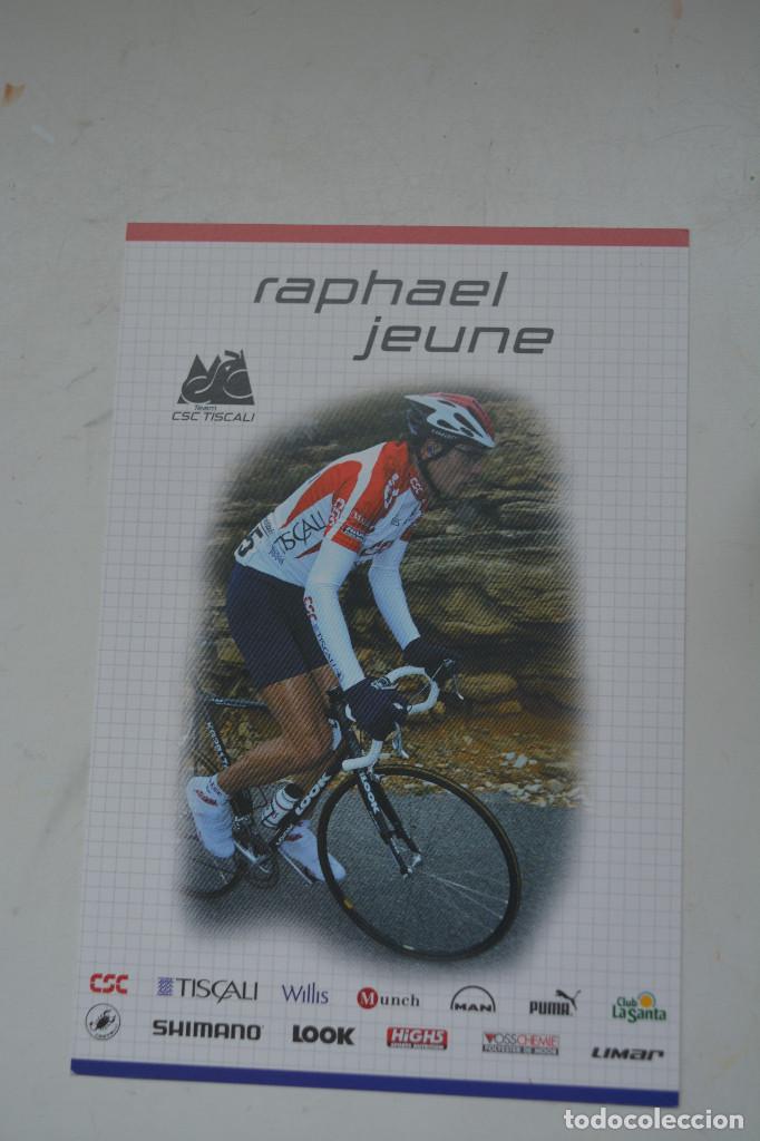 Coleccionismo deportivo: POSTAL DEL CICLISTA RAPHAEL JEUNE (CSC) - Foto 1