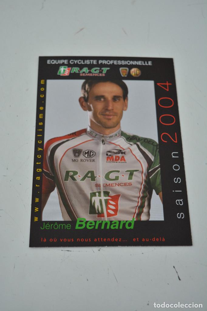 Coleccionismo deportivo: POSTAL DEL CICLISTA JER&Ocirc;ME BERNARD (RAGT SEMENCES) - Foto 1