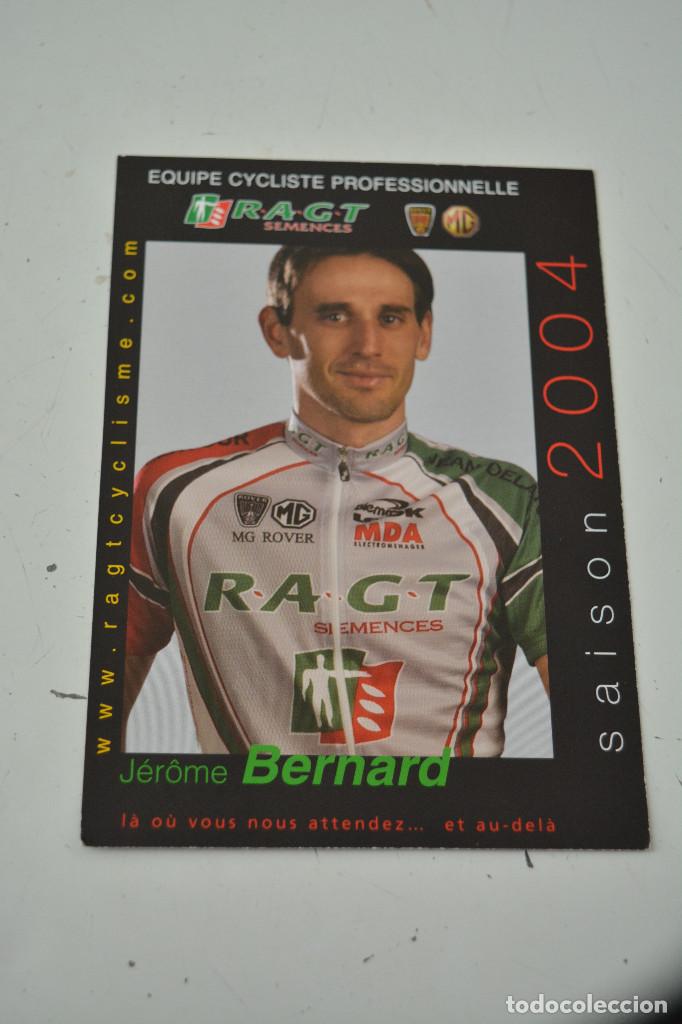 Coleccionismo deportivo: POSTAL DEL CICLISTA JER&Ocirc;ME BERNARD (RAGT SEMENCES) - Foto 1