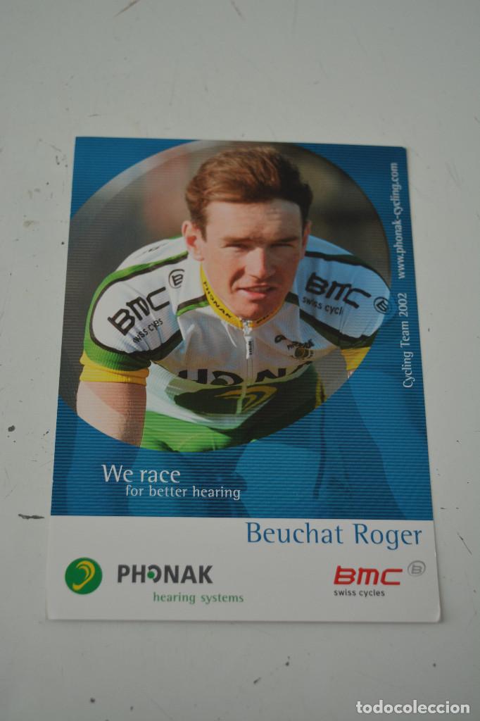 Coleccionismo deportivo: POSTAL DEL CICLISTA ROGER BEUCHAT (PHONAK) - Foto 1