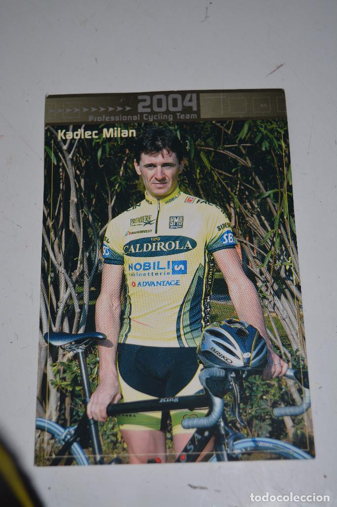 Coleccionismo deportivo: POSTAL DEL CICLISTA MILAN KADLEC (VINI CALDIROLA) - Foto 1