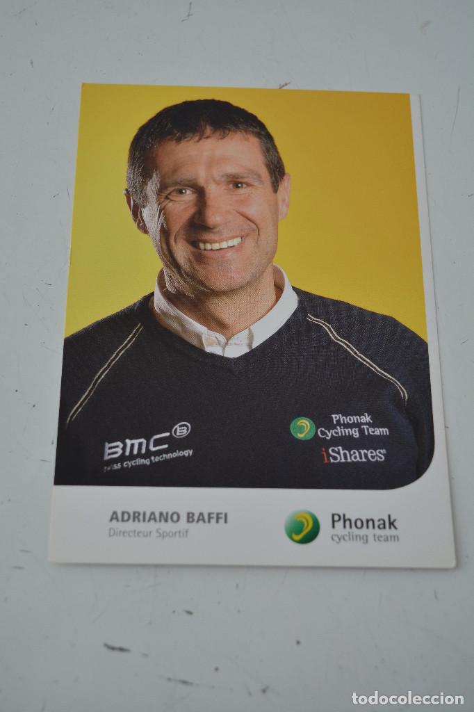 Coleccionismo deportivo: POSTAL DEL CICLISTA ADRIANO BAFFI (PHONAK) - Foto 1