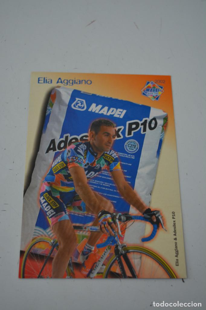Coleccionismo deportivo: POSTAL DEL CICLISTA ELIA AGGIANO (MAPEI QUICK STEP) - Foto 1