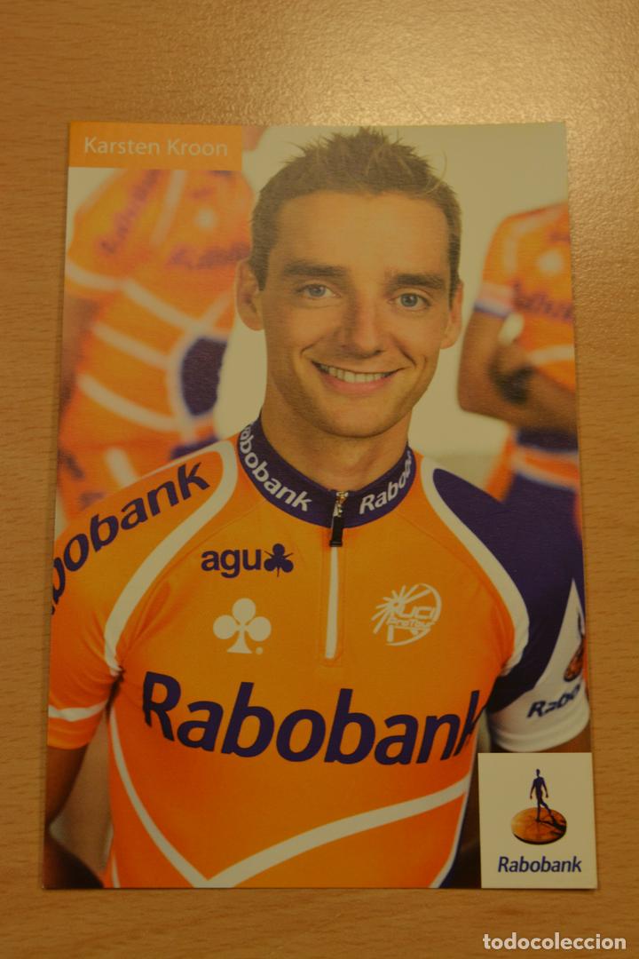 Coleccionismo deportivo: POSTAL DEL CICLISTA KARSTEN KROON (RABOBANK) - Foto 1