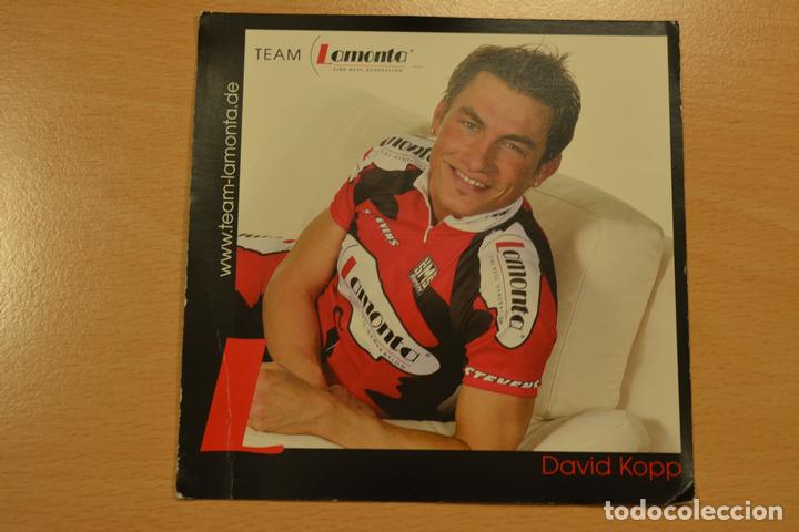 Coleccionismo deportivo: POSTAL DEL CICLISTA DAVID KOPP (LAMONTA) - Foto 1