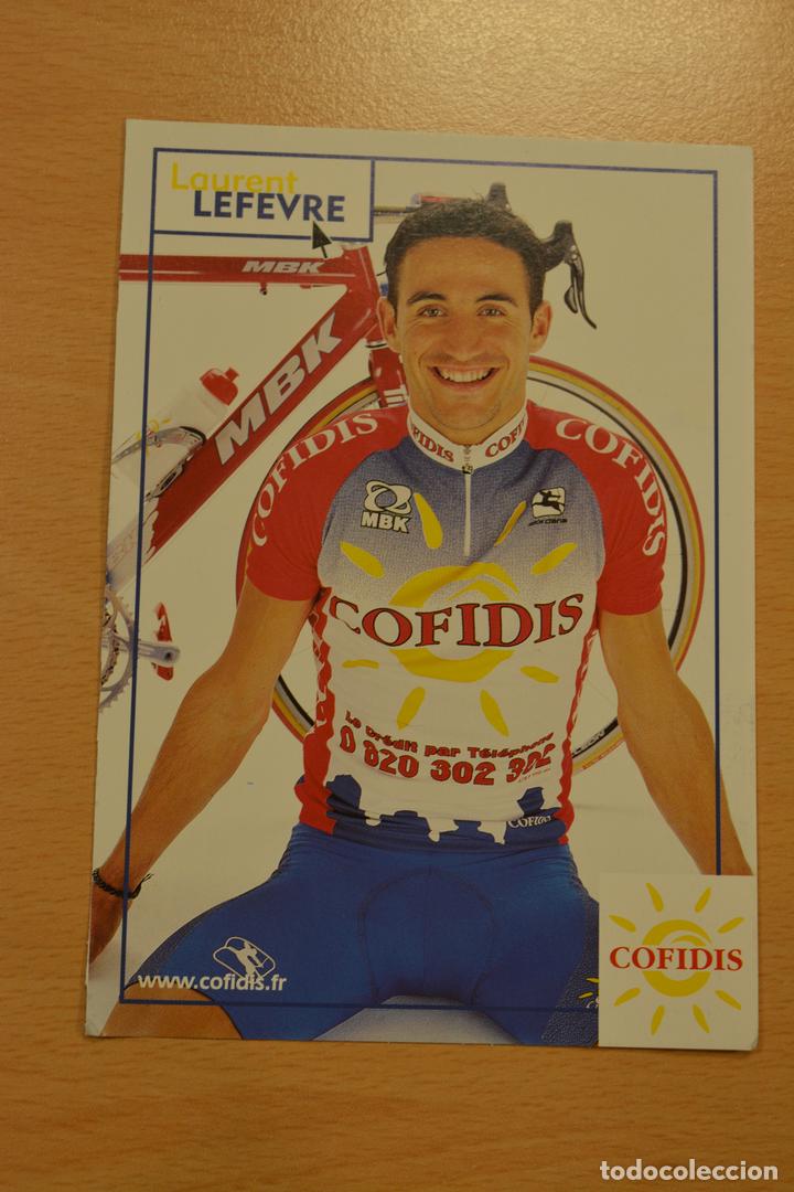 Coleccionismo deportivo: POSTAL DEL CICLISTA LAURENT LEFEVRE (COFIDIS) - Foto 1