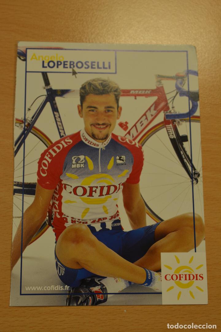 Coleccionismo deportivo: POSTAL DEL CICLISTA ANGELO LOPEBOSELLI (COFIDIS) - Foto 1
