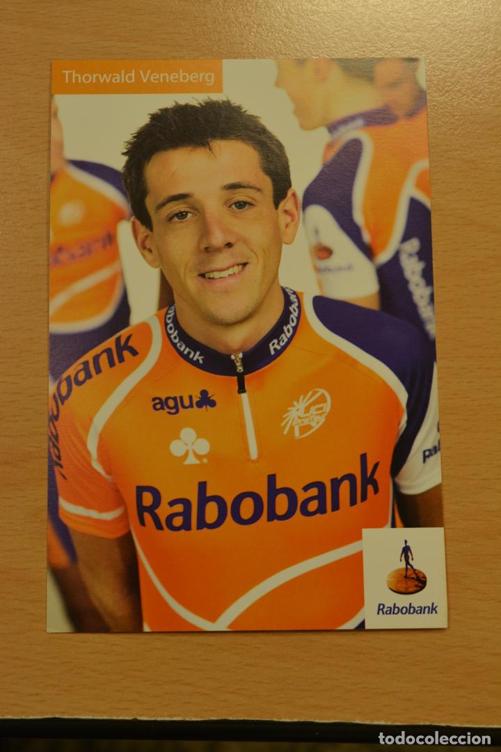 Coleccionismo deportivo: POSTAL DEL CICLISTA THORWALD VENEBERG (RABOBANK) - Foto 1