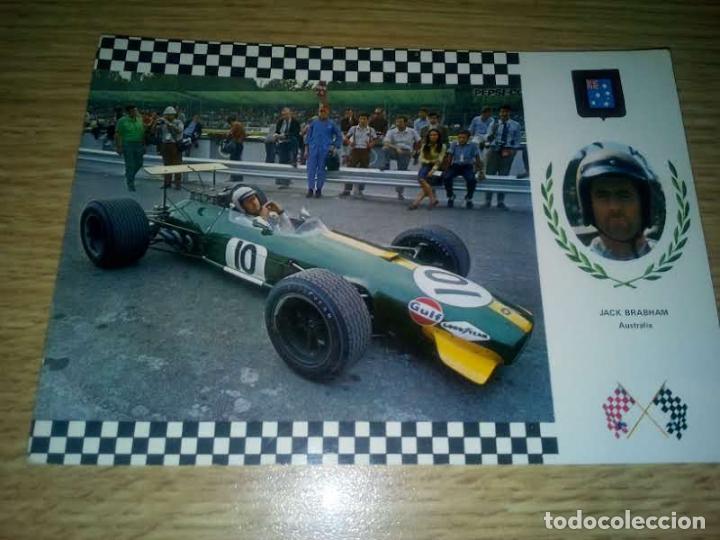 Coleccionismo deportivo: Automovilismo. Postal de jack Brabham - Foto 1
