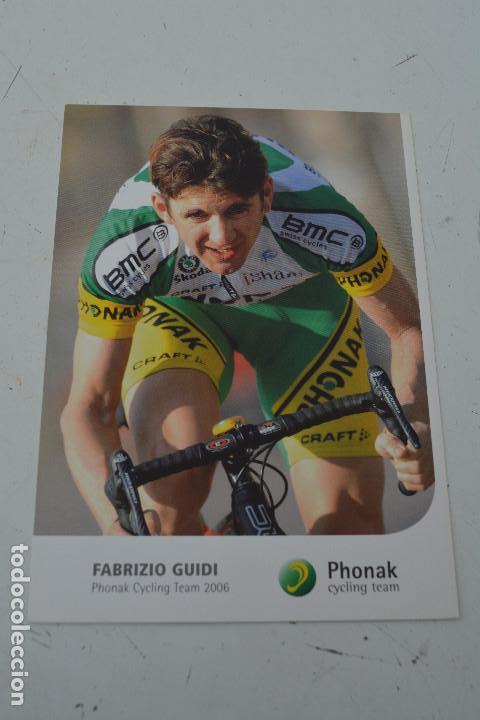 Coleccionismo deportivo: POSTAL DEL CICLISTA FABRIZIO GUIDI (PHONAK) - Foto 1