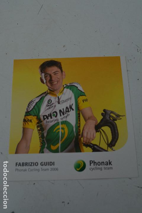Coleccionismo deportivo: POSTAL DEL CICLISTA FABRIZIO GUIDI (PHONAK) - Foto 1