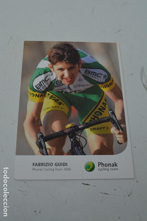 Coleccionismo deportivo: POSTAL DEL CICLISTA FABRIZIO GUIDI (PHONAK) - Foto 1