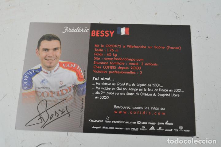 Coleccionismo deportivo: POSTAL DEL CICLISTA FREDERIC BESSY (COFIDIS) - Foto 1