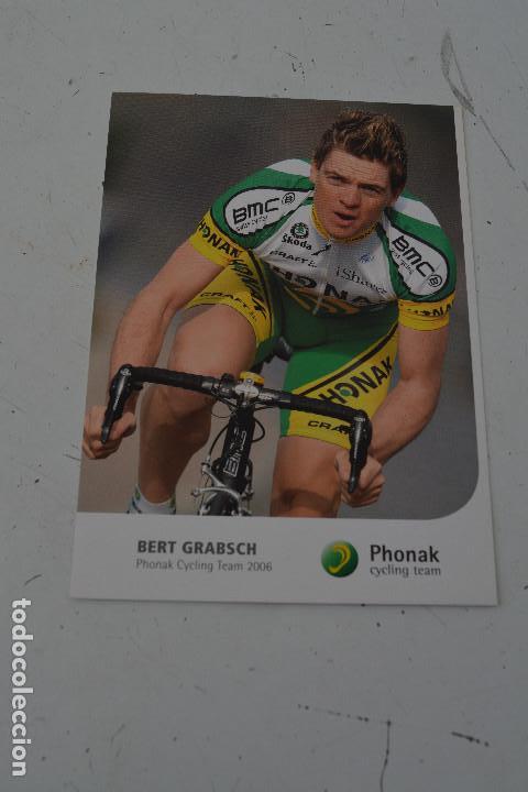 Coleccionismo deportivo: POSTAL DEL CICLISTA BERT GRABSCH (PHONAK) - Foto 1