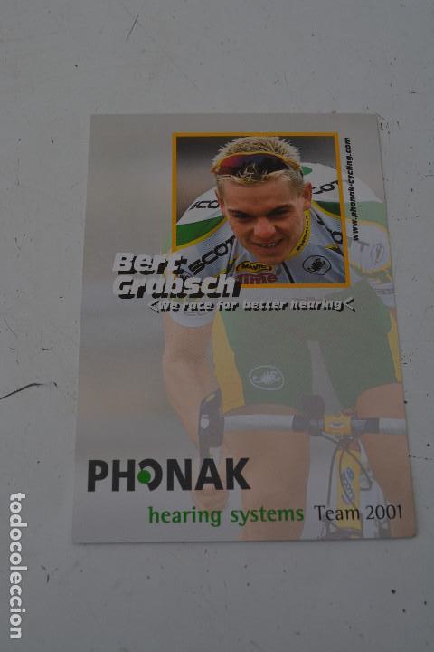 Coleccionismo deportivo: POSTAL DEL CICLISTA BERT GRABSCH (PHONAK) - Foto 1