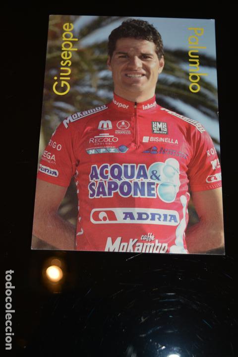 Coleccionismo deportivo: POSTAL DEL CICLISTA GIUSEPPE PALUMBO (ACQUA E SAPONE) - Foto 1