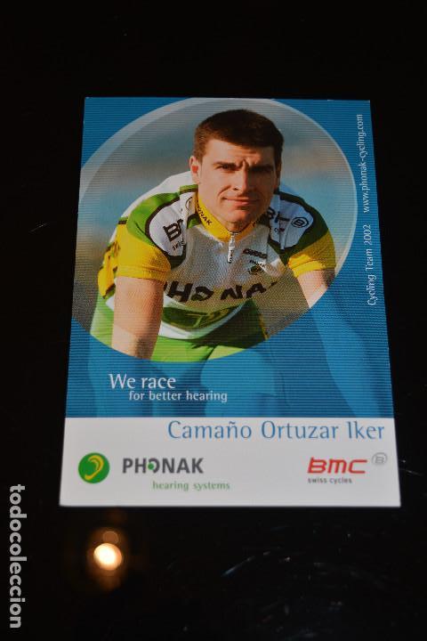 Coleccionismo deportivo: POSTAL DEL CICLISTA IKER CAMA&Ntilde;O (PHONAK) - Foto 1