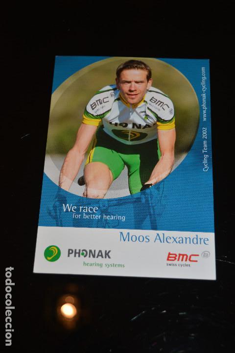 Coleccionismo deportivo: POSTAL DEL CICLISTA ALEXANDRE MOOS (PHONAK) - Foto 1