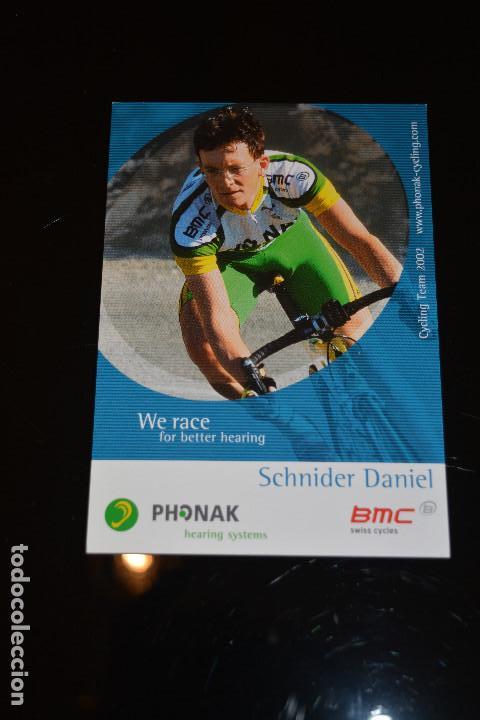 Coleccionismo deportivo: POSTAL DEL CICLISTA DANIEL SCHNIDER (PHONAK) - Foto 1