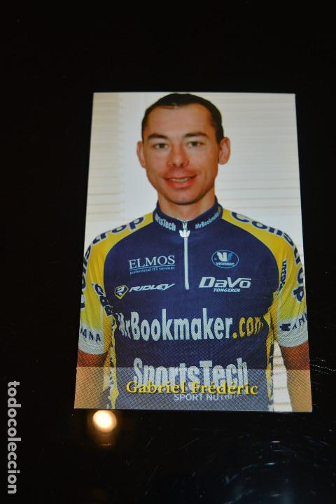 Coleccionismo deportivo: POSTAL DEL CICLISTA FREDERIC GABRIEL (MR BOOKMAKER) - Foto 1