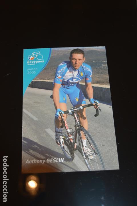 Coleccionismo deportivo: POSTAL DEL CICLISTA ANTHONY GESLIN (BOUYGUES TELECOM) - Foto 1