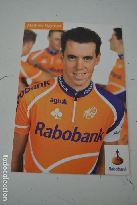 Coleccionismo deportivo: POSTAL DEL CICLISTA MATTHEW HAYMAN (RABOBANK) - Foto 1