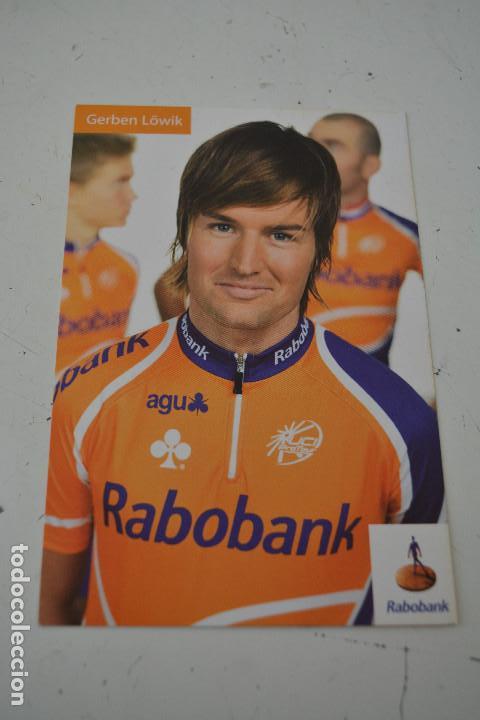 Coleccionismo deportivo: POSTAL DEL CICLISTA GERBEN L&Ouml;WIK (RABOBANK) - Foto 1